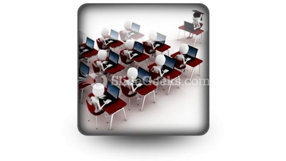 E Learning Education PowerPoint Icon S