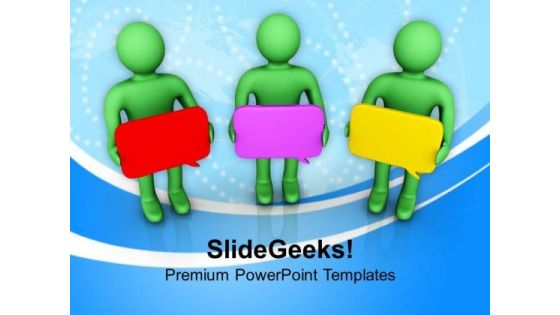 Each People Have Unique Idea PowerPoint Templates Ppt Backgrounds For Slides 0813