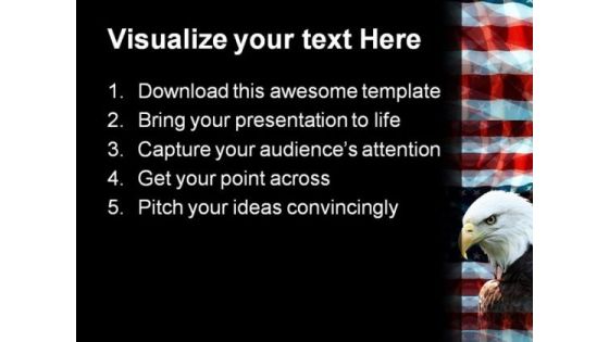 Eagle01 Animal PowerPoint Template 1110 Slide02