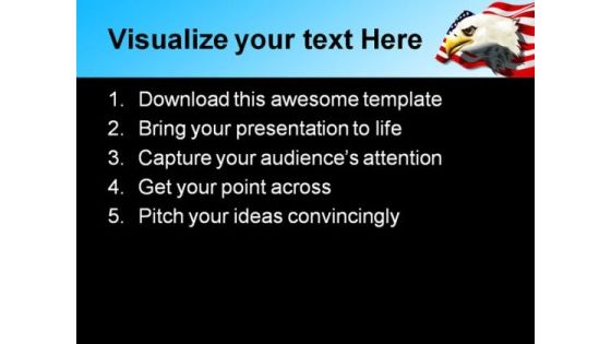 Eagle02 Animal PowerPoint Template 1110 Slide02