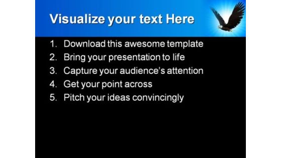 Eagle Flying Animals PowerPoint Themes And PowerPoint Slides 0211 Slide02