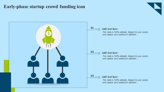 Early Phase Startup Crowd Funding Icon Microsoft Pdf