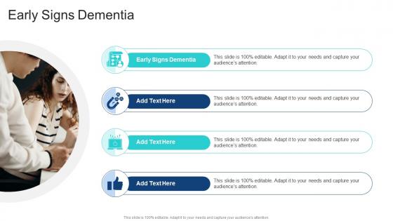 Early Signs Dementia In Powerpoint And Google Slides Cpb
