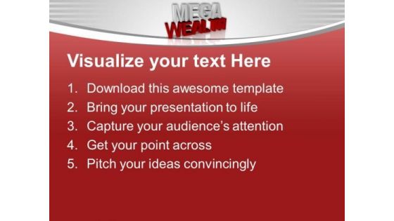 Earn Mega Wealth With Hard Work PowerPoint Templates Ppt Backgrounds For Slides 0613