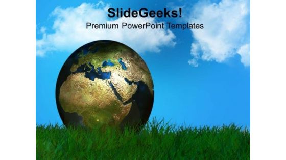 Earth And Blue Sky Nature Theme PowerPoint Templates Ppt Backgrounds For Slides 0813