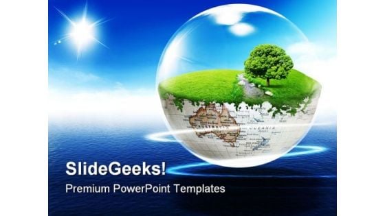 Earth Beauty PowerPoint Template 0610