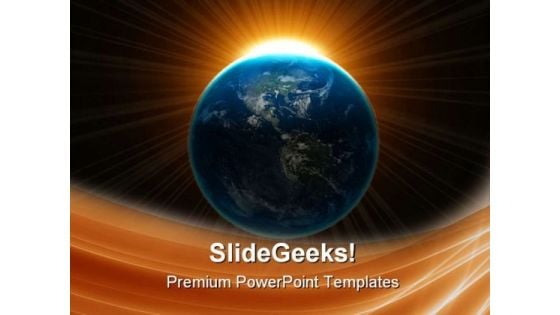 Earth Globe PowerPoint Templates And PowerPoint Backgrounds 0511