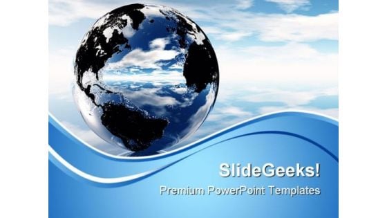 Earth Globe PowerPoint Templates And PowerPoint Backgrounds 0611