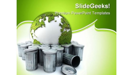 Earth In The Garba Globe PowerPoint Themes And PowerPoint Slides 0211