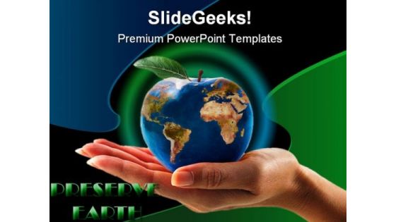 Earth People PowerPoint Template 0610