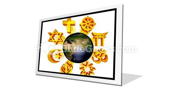 Earth Religious Symbols PowerPoint Icon F