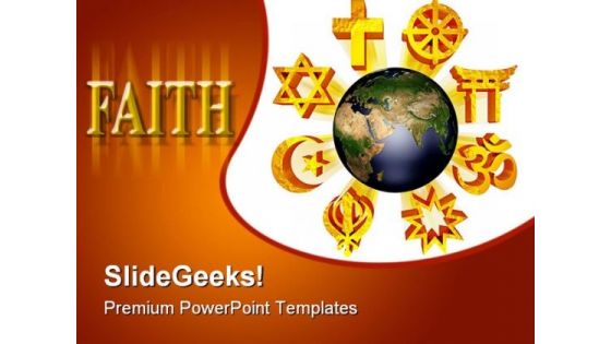 Earth Religious Symbols PowerPoint Templates And PowerPoint Backgrounds 0311