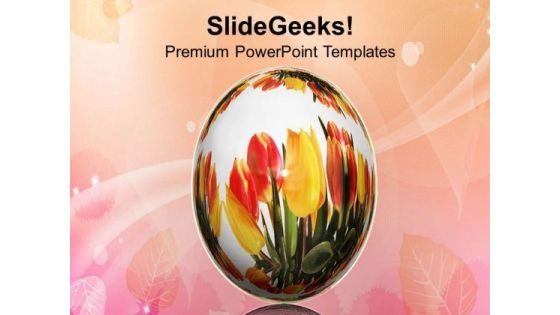 Easter Egg For Celebration PowerPoint Templates Ppt Backgrounds For Slides 0413