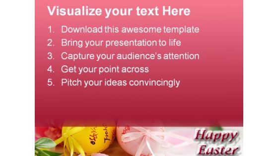 Easter Eggs And Spring Flowers Festival PowerPoint Themes And PowerPoint Slides 0311