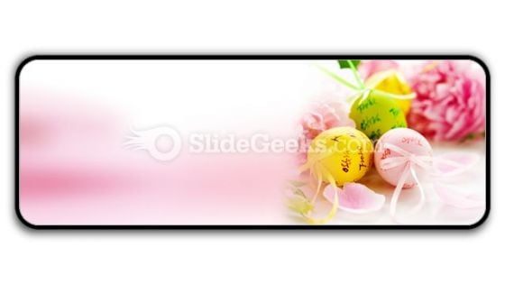 Easter Eggs And Spring Flowers PowerPoint Icon R Easter Eggs And Spring Flowers PowerPoint Icon R