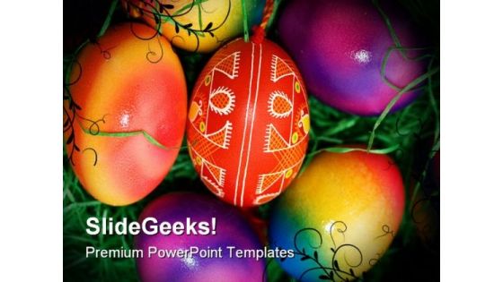 Easter Eggs Nature PowerPoint Templates And PowerPoint Backgrounds 0211