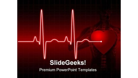 Ecg Medical PowerPoint Template 0610