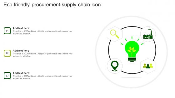 Eco Friendly Procurement Supply Chain Icon Structure Pdf