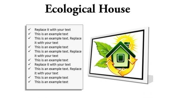 Ecological House Environment PowerPoint Presentation Slides F