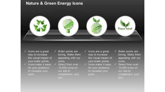 Ecology And Green Energy With Eco Friendly Text Ppt Slides Graphics