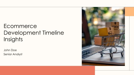 Ecommerce Development Timeline Insights PPT Template AT