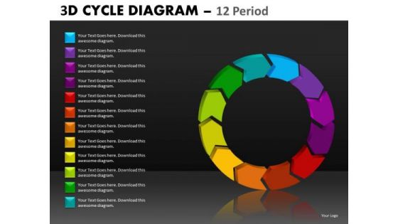 Editable 1-12 Stages Cycle Diagrams For PowerPoint Templates