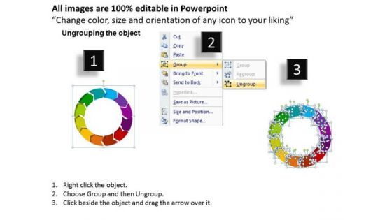 Editable 1-12 Stages Cycle Diagrams For PowerPoint Templates