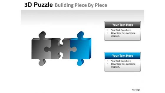 Editable 3d Puzzle Buidling Piece PowerPoint Slides And Ppt Diagram Templates