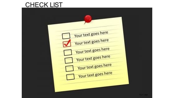 Editable Checklist PowerPoint Slides