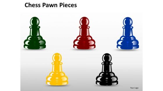Editable Chess Pawn Pieces PowerPoint Slides And Ppt Diagram Templates