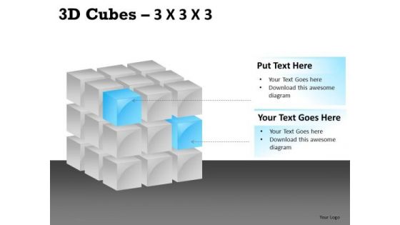 Editable Components 3d Cube PowerPoint Slides And Ppt Diagram Templates