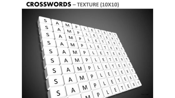 Editable Crosswords Diagrams PowerPoint Slides