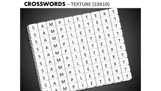 Editable Crosswords Pieces PowerPoint Slides