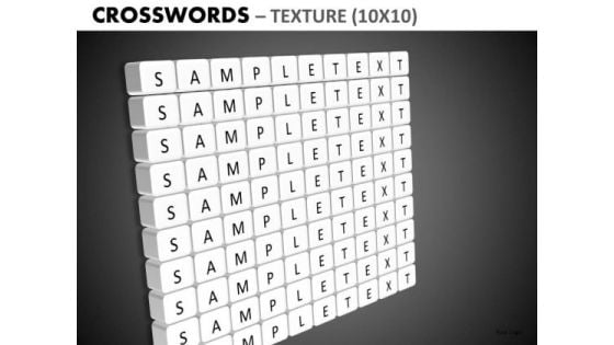 Editable Crosswords PowerPoint Images