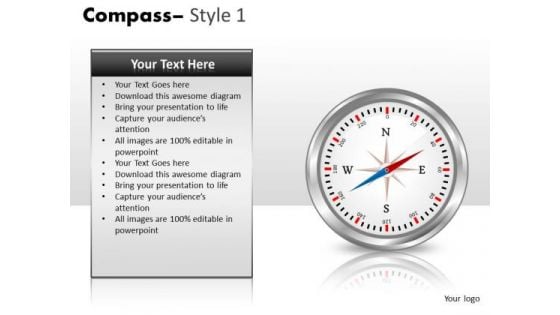 Editable Direction Compass PowerPoint Slides And Ppt Templates