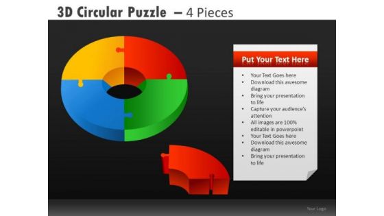 Editable Donut Chart Diagrams And Circle Charts Ppt Slides