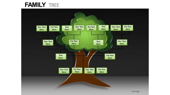 Editable Family Tree PowerPoint Ppt Templates