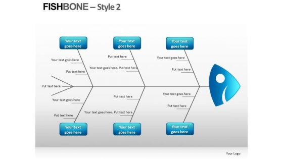 Editable Fishbone Diagram PowerPoint Slides