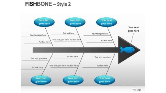 Editable Fishbone Diagram PowerPoint Templates