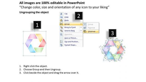 Editable Hexagon Diagram PowerPoint Presentation Template