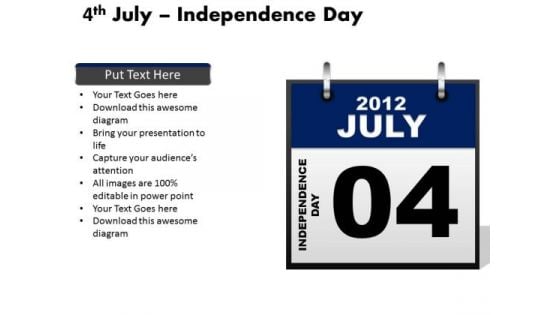 Editable Independence Day July 4th PowerPoint Templates