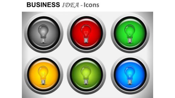 Editable Light Bulb PowerPoint Images