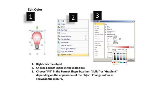 Editable Light Bulbs PowerPoint Templates Download