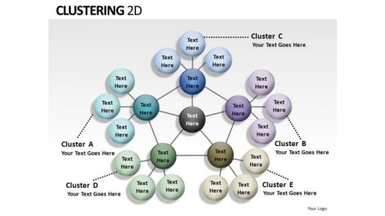 Editable Network Clustering Complex PowerPoint Slides And Ppt Diagrams