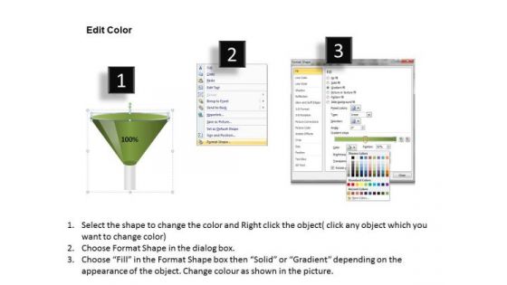 Editable Percentages Conversion Funnel PowerPoint Templates Ppt Slides