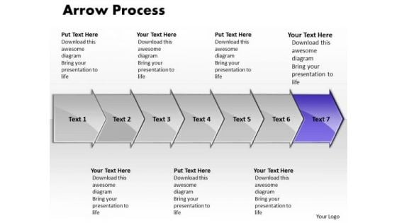 Editable Ppt Arrow Process 7 Power Point Stage Business Plan PowerPoint 8 Image