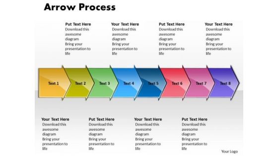 Editable Ppt Arrow Process 8 Power Point Stage Business Plan PowerPoint 1 Image