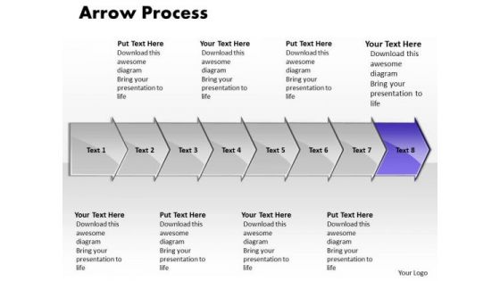 Editable Ppt Background Arrow Process 8 Phase Diagram Time Management PowerPoint 9 Graphic