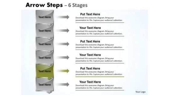 Editable Ppt Make Callout Line Vertical PowerPoint 2010 6 Steps Downward Graphic