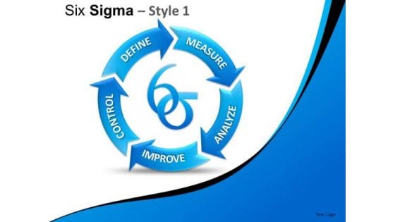 Editable Ppt Slides On Six Sigma Process PowerPoint Process Diagrams